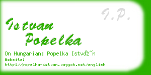 istvan popelka business card